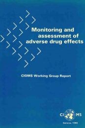 Monitoring and Assessment of Adverse Drug Effects