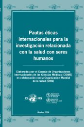 Pautas éticas internacionales para la investigación relacionada con la salud con seres humanos