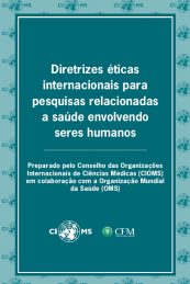 2016 Diretrizes éticas internacionais para pesquisas relacionadas a saúde envolvendo seres humanos