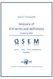 Glossary of ICH terms and definitions