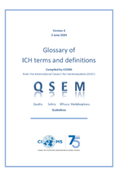 Glossary of ICH terms and definitions
