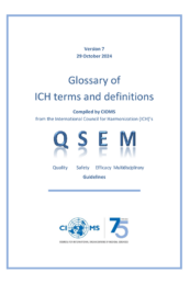 Glossary of ICH terms and definitions