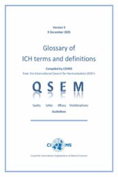 Glossary of ICH terms and definitions